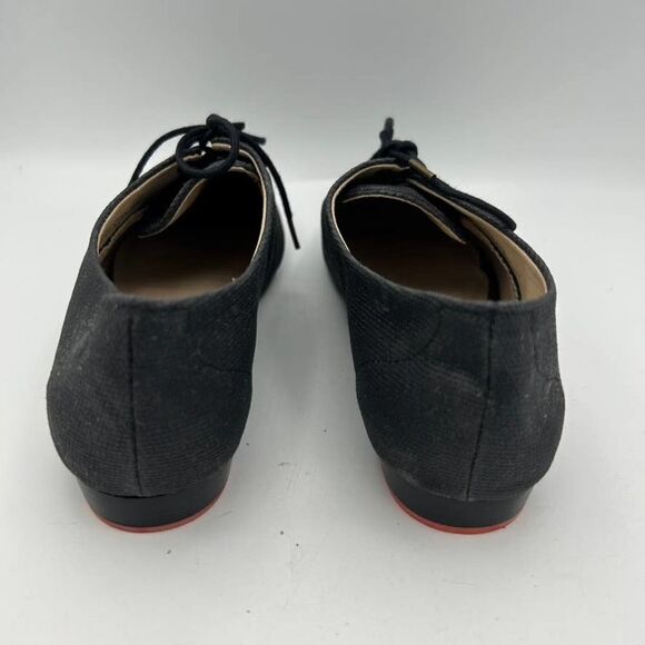 Joe's 7M Black Lace Up‎ Loafers Round / Pointed Toe Shoes - Picture 4 of 10